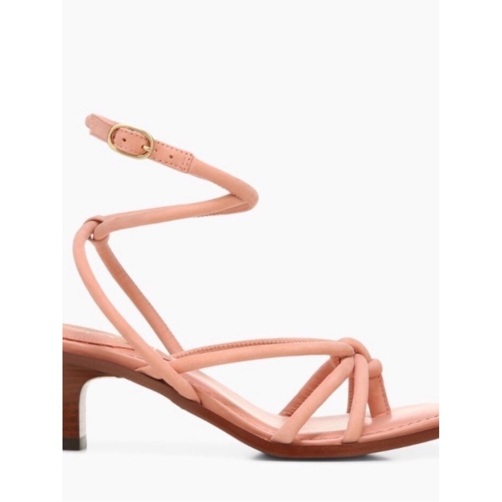 Sam Edelman Milla Sandals Women's Size 7.5 Pink Strappy Kitten Heel Chic - Picture 5 of 6